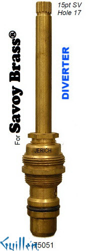 JER 75051;;__ UNK; 15pt; Diverter cartridge; in Unfinish
