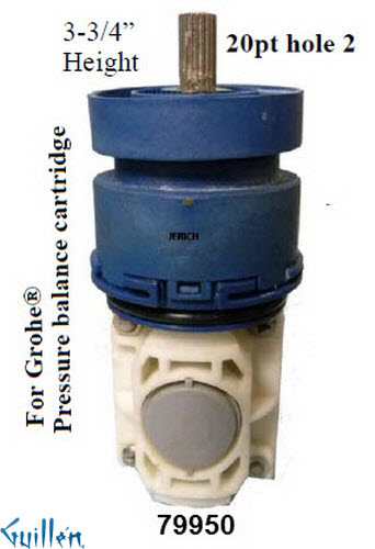 JER 79950;;__ 3-3/4in 20pt; pressure balance catridge; in Unfinish