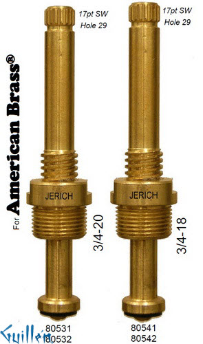 JER 80531;; __ UNK 17pt; Hot cwc piston stem assembly; in Unfinish