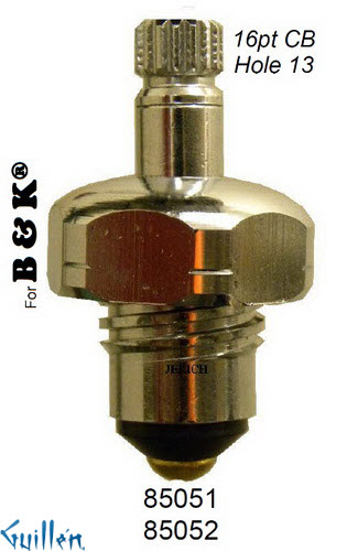 JER 85052LF;; __ UNK 16pt; Cold ccwc piston stem assembly; in Chrome