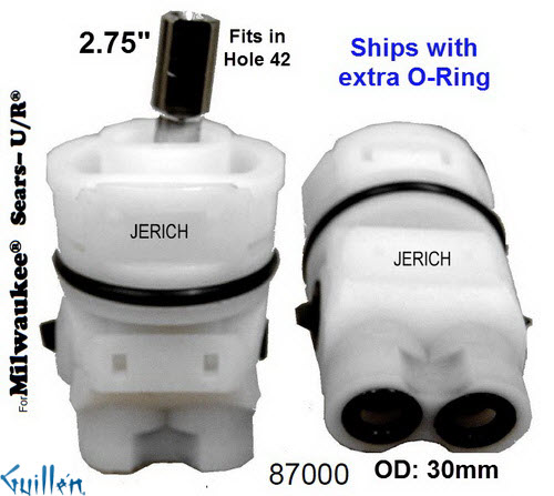 JER 87000;;__ 2-3/4in UNK; Single lever cartridge; in Unfinish