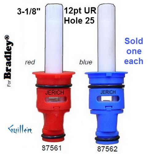 JER 87562;;__ 2-1/8in 12pt; Cold ccwc 1/4 Turn plastic cartridge; in Unfinish