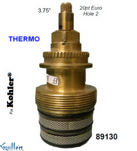 JER 89130;; __ 3-3/4in 20pt; Thermostatic cartridge; in Unfinish