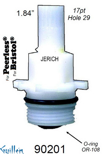 JER 90201;; __ 1-7/8in 17pt; Hot cwc piston stem; in Unfinish