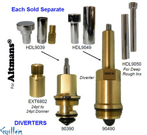 JER 90390;; __ UNK; Diverter cartridge; in Unfinish
