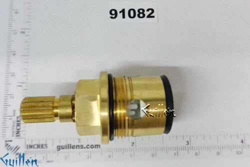 JER 91082;; __ 2-1/8in 16pt; Cold ccwc 1/4 Turn brass cartridge ceramic; in Unfinish