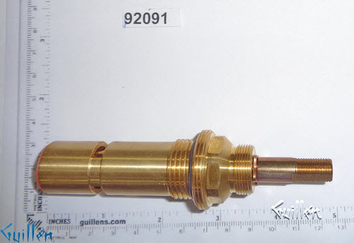 JER 92091;; __ 4-3/8in 2 Flats; Hot cwc 1/4 Turn brass cartridge ceramic; in Unfinish