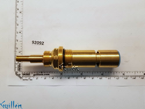JER 92092;; __ 4-3/8in 2 Flats; Cold ccwc 1/4 Turn brass cartridge ceramic; in Unfinish
