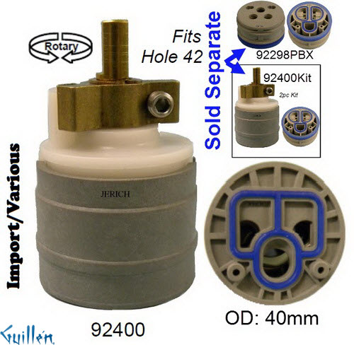 JER 92400KIT; __ 2-1/2in Unk; pressure balance cartridge and PBX kit; in Unfinish   ST5000C
