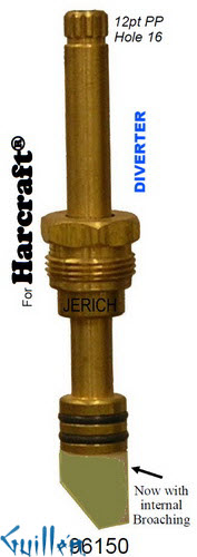 JER 96150;;__ UNK; 12pt; Diverter cartridge; in Unfinish