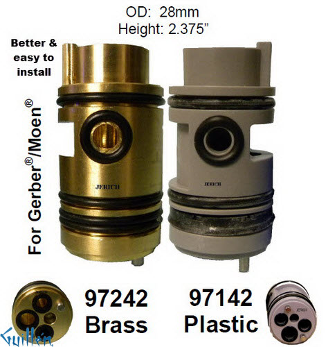 JER 97142;;__ 2-3/8in UNK; Single lever cartridge; in Unfinish