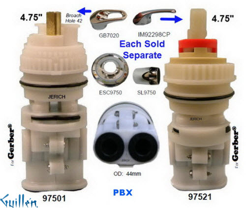 JER 97521;; __ 4-3/4in; pressure balance cartridge kit; in Unfinish