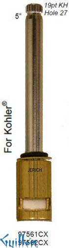 JER 97561CXLF;; __ 5in 19pt; Hot cwc 1/4 Turn brass cartridge ceramic; in Chrome