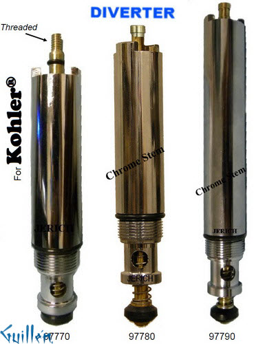 JER 97770;;__ UNK; Thread; Diverter cartridge; in Chrome