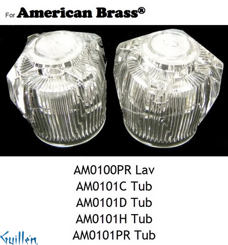 JER AM0101PR;__ UNK; knob Acrylic handle pair; in Chrome
