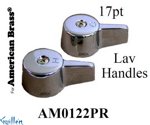 JER AM0122PR;__ 17pt; lever Metal handle pair; in Chrome