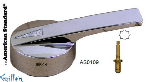 JER AS0109;__ 12pt; lever Metal handle ; in Chrome