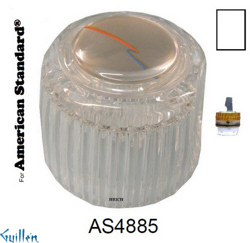 JER AS4885;__ UNK; knob Acrylic handle ; in Chrome
