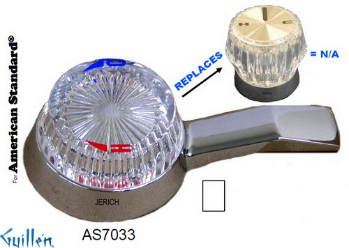 JER AS7033;__ UNK; lever Acrylic-Metal handle ; in Chrome