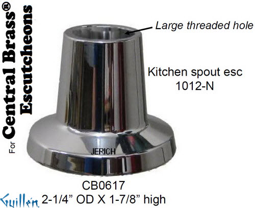 JER CB0617;; escutcheon; in Chrome