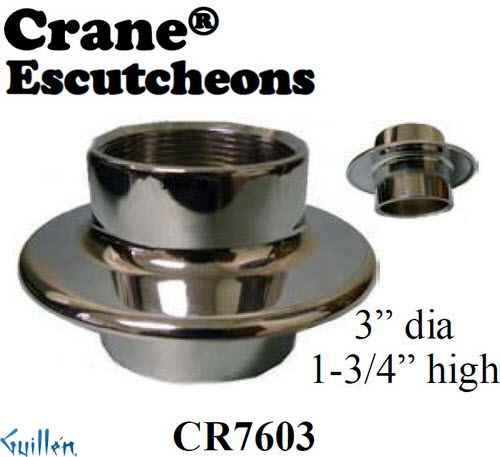 JER CR7603;; escutcheon; in Chrome