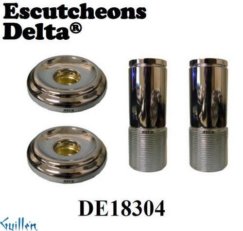 JER DE18304;;;__ 4 piece escutcheon sleeve kit; Replaces RP18304; in Chrome