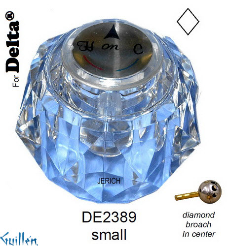JER DE2389;__ Dmd; knob Acrylic handle ; in Chrome