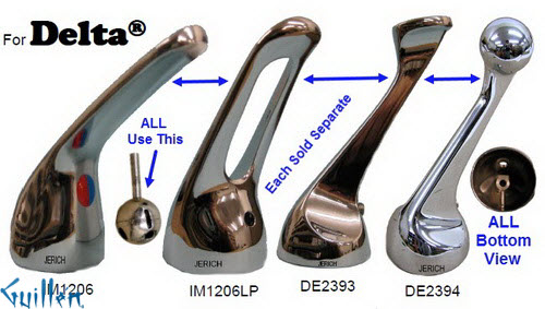 JER DE2393;__ UNK; lever Metal handle dual; in Chrome