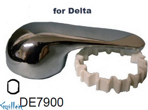 JER DE7900;__ DORF; lever Metal handle ; in Chrome