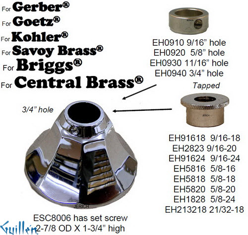 JER EH5818;; escutcheon holder; in Chrome