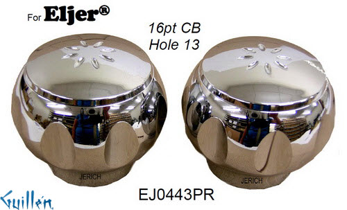 JER EJ0443PR;__ 16pt; knob Metal handle pair; in Chrome