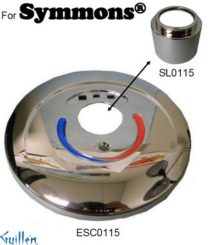 JER ESC0115;; escutcheon; in Chrome