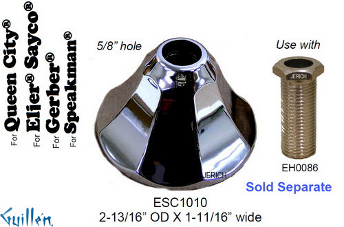 JER ESC1010;; fit all escutcheon; in Chrome