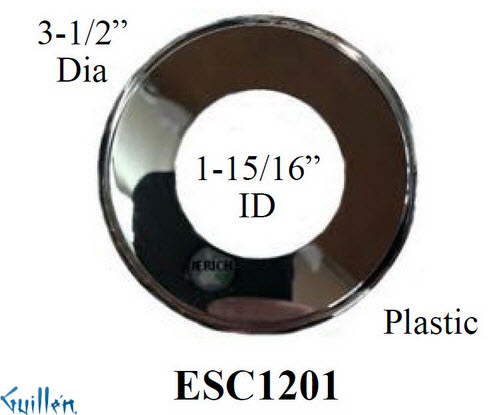 JER ESC1201;; tub spout escutcheon; in Chrome