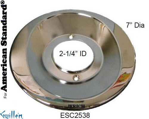 JER ESC2538;; escutcheon for thermostatic ; in Chrome