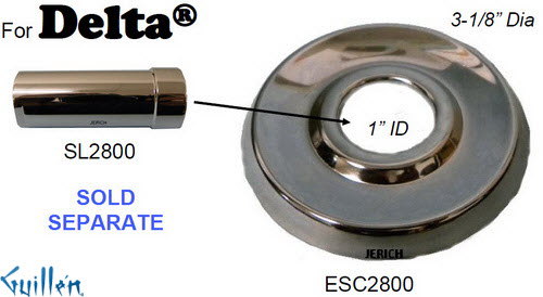 JER ESC2800;; chrome escutcheon; in Chrome
