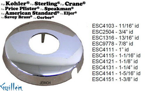 JER ESC4151;; round escutcheon; in Chrome