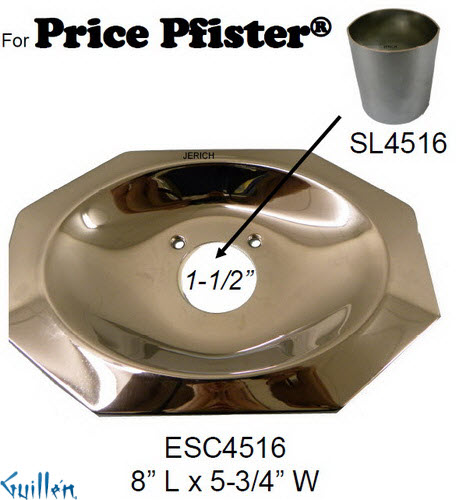 JER ESC4516;; escutcheon flange; in Chrome