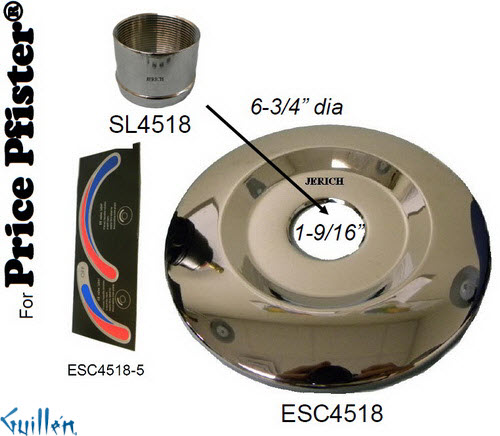 JER ESC4518-5;; escutcheon plate stickers; in Unfinish