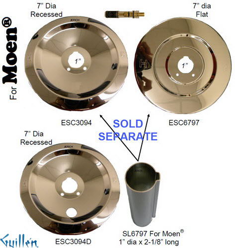 JER ESC6797;; escutcheon flange; in Chrome