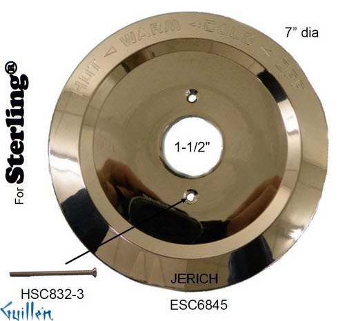 JER ESC6845;; escutcheon; in Chrome
