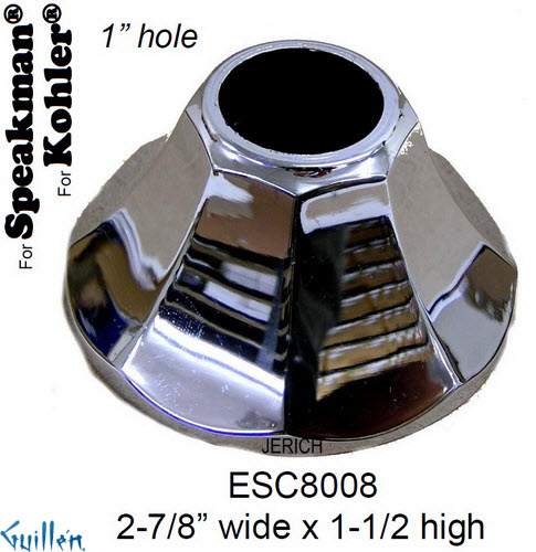 JER ESC8008;; escutcheon 1"" id; in Chrome