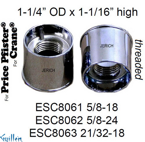 JER ESC8061;; universal escutcheon; in Chrome