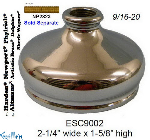JER ESC9002;; escutcheon for ceramic 9/16-20; in Chrome
