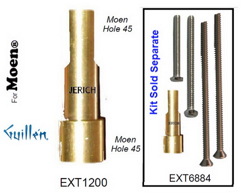 JER EXT1200; __ ; 2 flat; Stem extension; in Unfinish