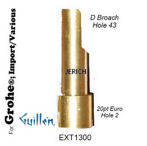 JER EXT1300; __ ; D x 20pt; Stem extension; in Unfinish