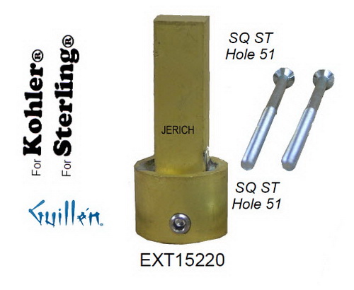 JER EXT15220; __ ; SQ x SQ; Stem extension; in Unfinish