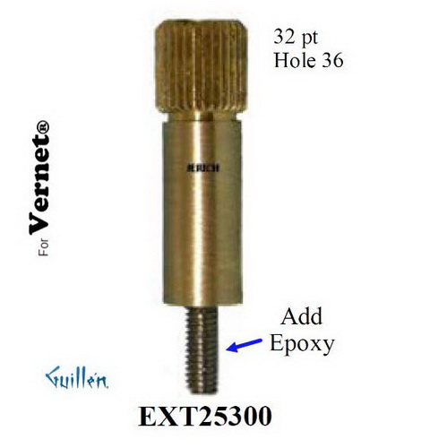 JER EXT25300; __ ; 32pt; Stem extension; in Unfinish