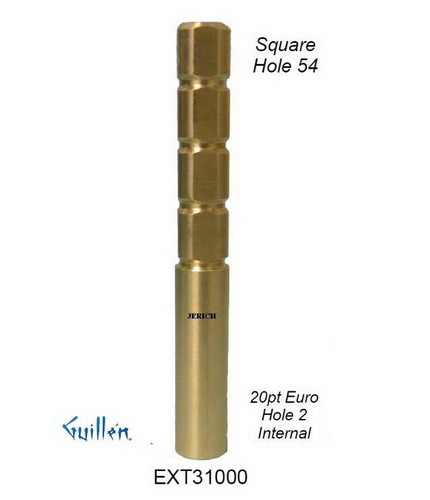JER EXT31000; __ ; SQ x 20pt; Stem extension; in Unfinish