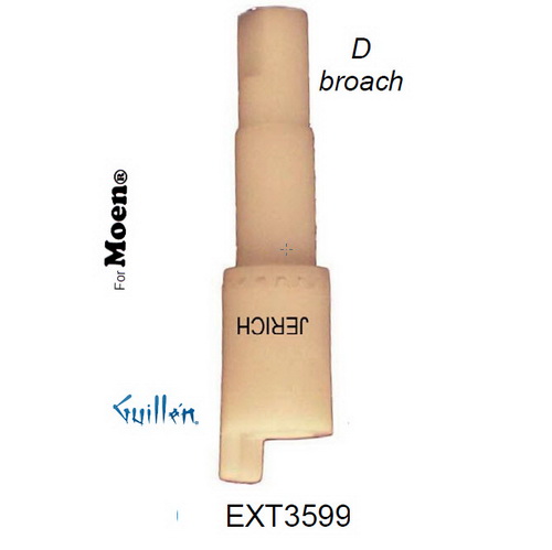 JER EXT3599; __ ; D; Stem extension; in Unfinish